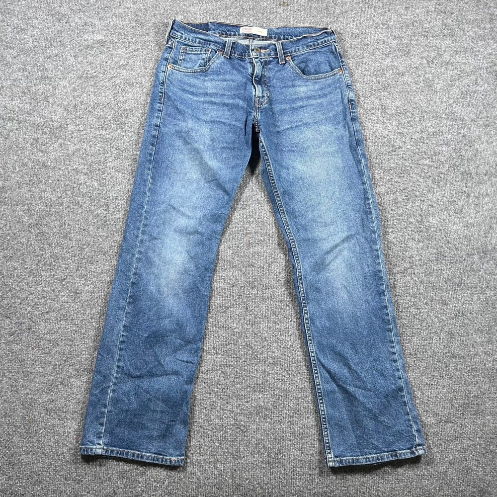 Signature Levi Strauss Jeans Mens Size 29x30 Blue Relaxed Fit Denim Casual Pant